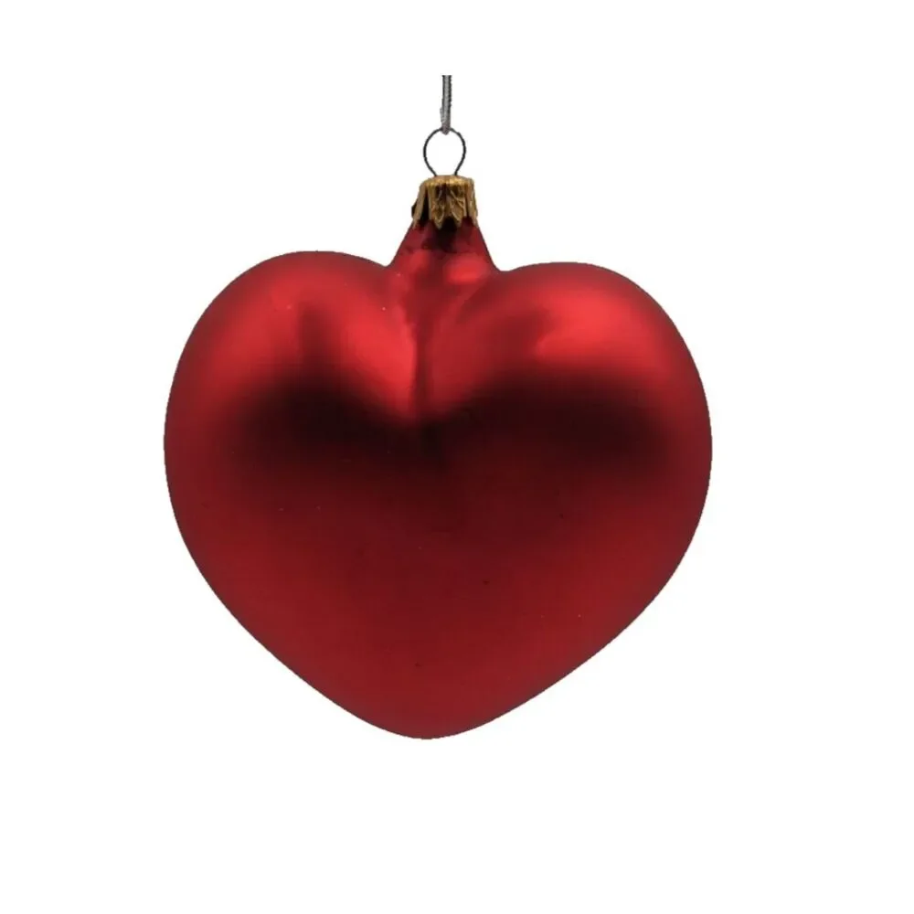 Kurt Adler Double‎ Heart Glass Ornament